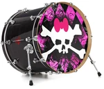 Vinyl Skin Decal Wrap Fits 22" Bass Kick Drum - Pink Diamond Skull. Fixed Price $49.97.