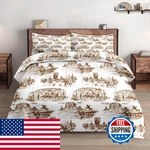 Wecozy King Size Comforter Set 2 Pillowcase American Desert Cowboy Soft 3 Pcs. Fixed Price $127.55.