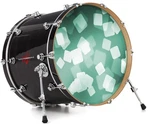 Vinyl Decal Skin For 26" Bass Kick Drum Heads Bokeh Squared Seafoam Green. Fixed Price $47.95.
