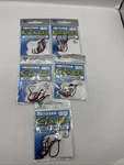Lot Of 5 (6 Hooks In Each Pack) Gamakatsu Octopus Size 1/0 Red. Fixed Price $18.00.