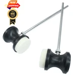 Seimneire Double Kick Bass Drum Pedal Beater Mallet, Dual Sided 2 Pack, Black. Fixed Price $13.99.