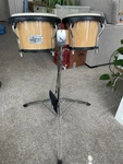 Toca Bongos With Stand, Players Series, Solid Wood, Tuning Key. Fixed Price $95.00.