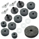Piutouyar 18 Pcs Grey Cymbal Replacement Accessories Set, Stand. Fixed Price $12.22.