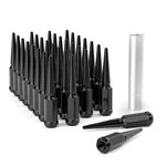 Ezisoe 32pcs Black M14x1.5 Spike Wheel Lug Nuts Conical Bulge Seat For Silverado. Fixed Price $86.19.