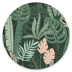 Round Mouse Pad,tropical Plants And Leaves Pad,custom Small Pads .... Fixed Price $14.27.