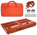 Guitar Pedalboard 22" X 12.6" W/ Power Bracket, Bag & Tapes Kit, Orange. Fixed Price $66.90.