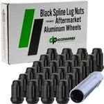 Dpaccessories Black M12x1.5 Lug Nuts 24pc Closed End Spline Tuner 34mm Tall. Fixed Price $98.28.