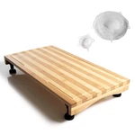 Ceaz Bamboo Cutting Board With Adjustable Legs - Raised 21.3"l X 11.5"w, Wood. Fixed Price $59.70.