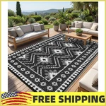 8x10/ 9x12/ 9x18 Ft Outdoor Rug,waterproof Patio Mat,washable Rv Camping Carpet. Fixed Price $50.99.