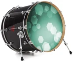 Vinyl Decal Skin For 26" Bass Kick Drum Heads Bokeh Hex Seafoam Green. Fixed Price $47.95.