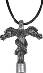 Promark Dk2 Wearable Drum Key Necklace-twin Dragons-cast Metal W/pewter Finish. Fixed Price $16.88.