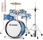 Donner 5-piece Kids Drum Set For Beginners 14" Junior Kit Adjustable Thrown. Fixed Price $188.06.