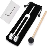 128hz Healing Tuning Fork With Silicone Hammer Sound Therapy Musical Instrument. Fixed Price $6.40.