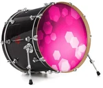 Vinyl Decal Skin For 26" Bass Kick Drum Heads Bokeh Hex Hot Pink. Fixed Price $47.95.