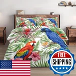 Wecozy Twin Size Comforter Set Pillowcase Tropical Hibiscus Birds 2 Pcs Bedding. Fixed Price $80.90.