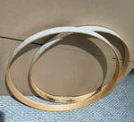 Dw Collectors Series 22 Maple Bass Drum Hoop Set White Marine Pearl. Fixed Price $124.99.