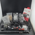 Pearl Genuine Equipment Kb-814/3 Bass Drum Parts Lot W/ Evans Eq Patch. Fixed Price $80.00.