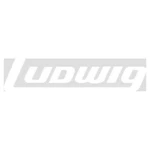 Ludwig P0414w Large 13" Block Logo Bass Drum Vinyl Decal, White On Clear. Fixed Price $11.99.