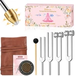 Tuning Forks For Healing Set - Includes 128hz 136.1hz 256hz 384hz Weighted & .... Fixed Price $45.36.