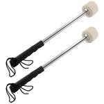 Jiozermi 2 Pcs Drum Mallet 13.8 Inches Length, Wool Felt Beige White. Fixed Price $21.99.