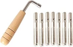 Liyafy 7pcs Tuning Pins With L-shape Wrench For Lyre Harp Strings And Oth. Fixed Price $11.94.