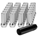 Dynofit 14mmx1.5 Wheel Lug Nuts, 24x Silver 7 Spline Conical/cone Bulge Seat .... Fixed Price $33.30.